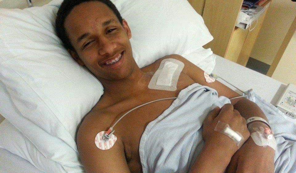 Sam in hospital
