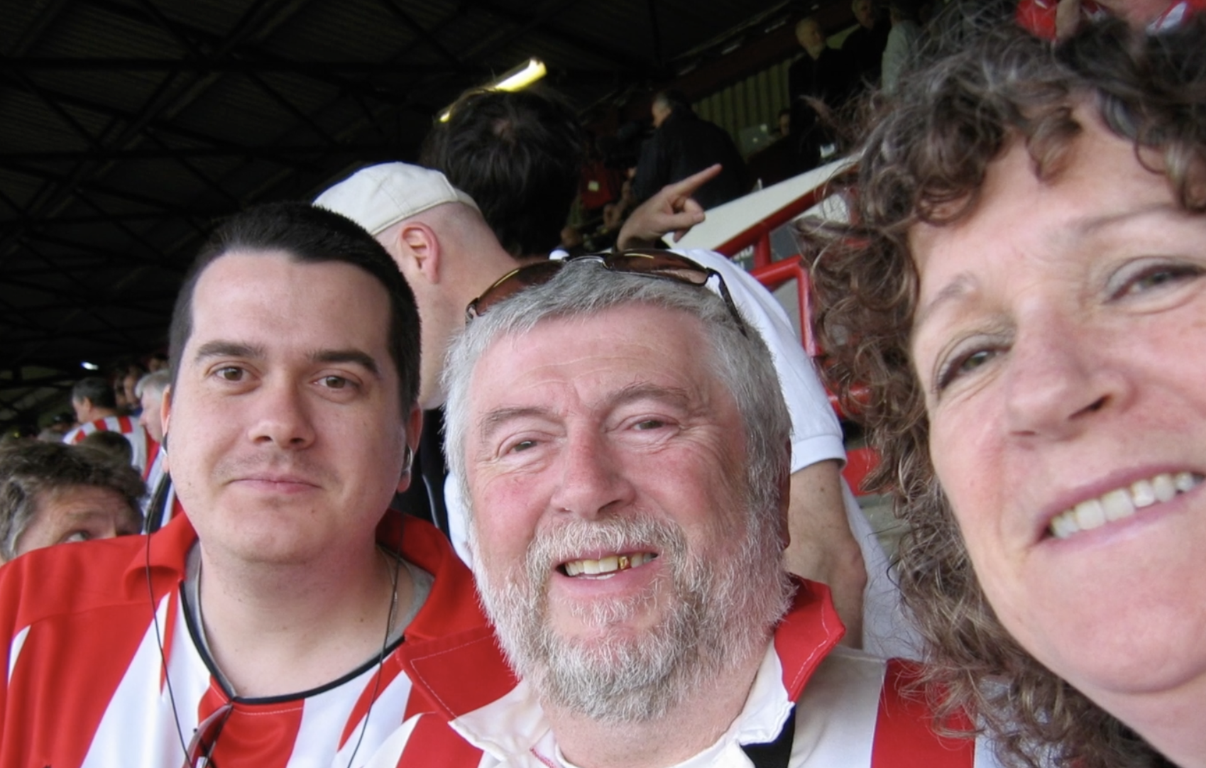 Ray in the crowd at the Brentford game