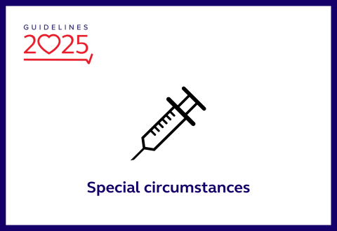 Special circumstances with graphic of needle