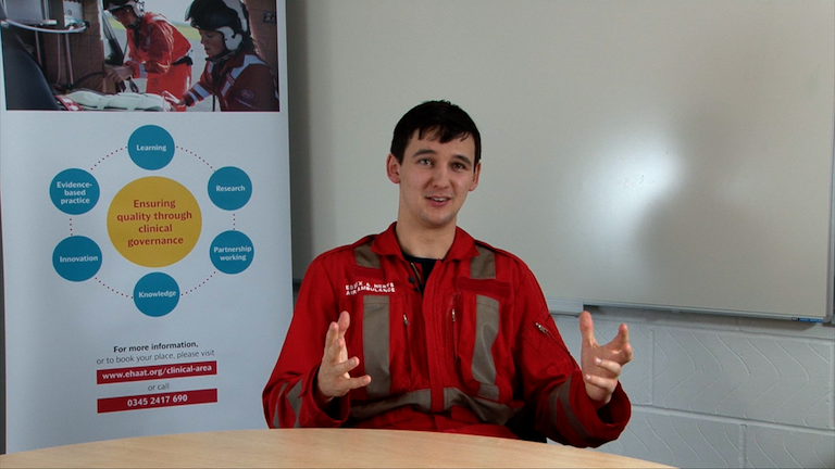 Image of Matt talking