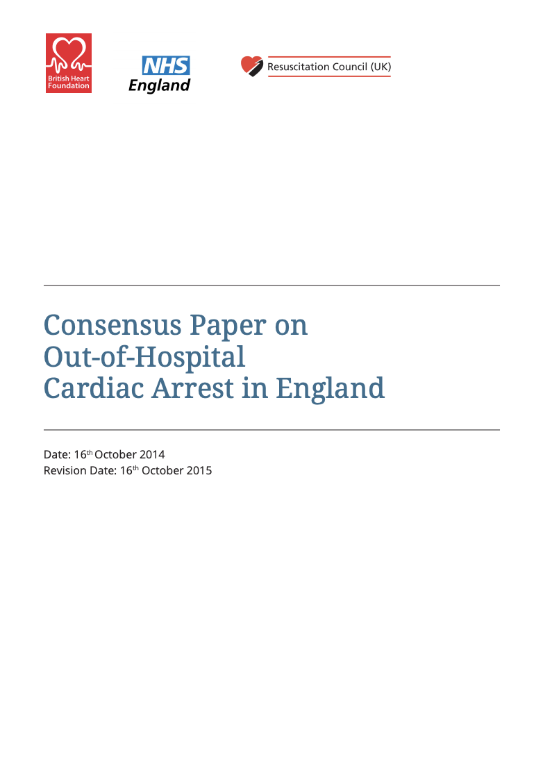 Consensus paper front page