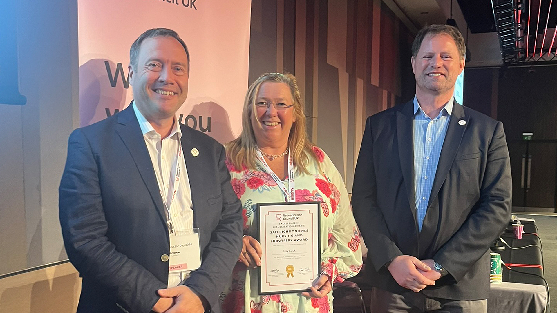 Jilly Luck - Excellence in Resuscitation Award winner 2024