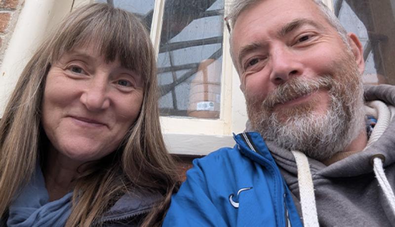Ruth Harvey and her partner
