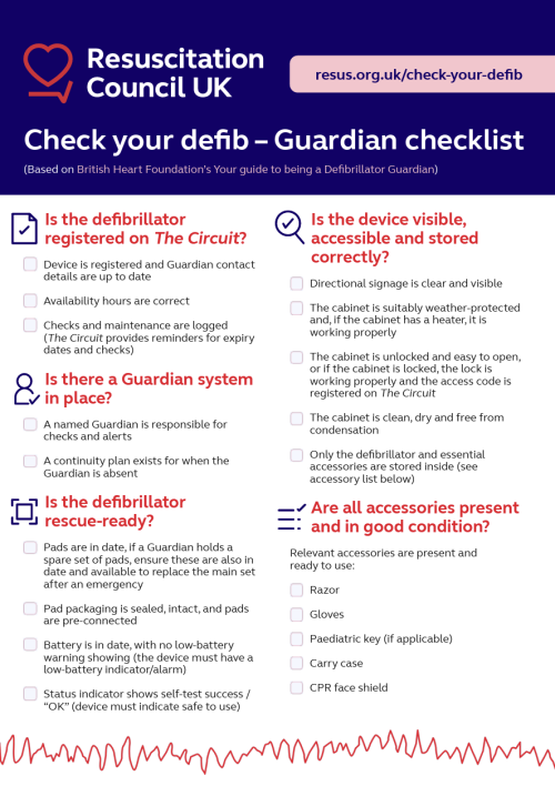 preview of defib checklist