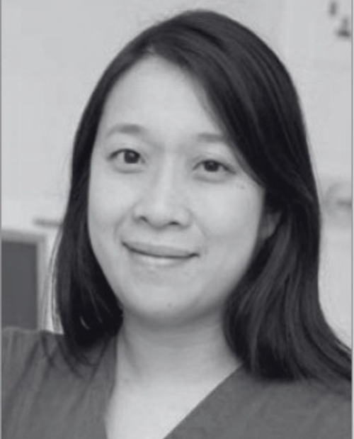 black and white headshot of Joyce Yeung