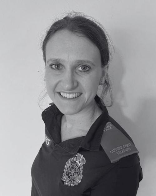 black and white headshot of Camella Main