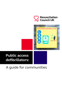 Public access defibrillators - A guide for communities front cover