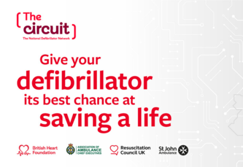 The Circuit graphic 'give your defibrillator its best chance of saving a life'
