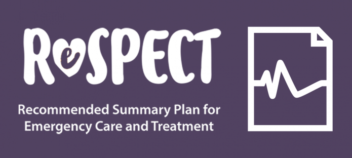Text that says 'ReSPECT: recommended summary plan for emergency care treatment'.