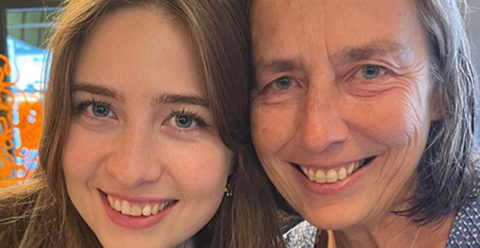 Ruth and Josephine smiling for a photo