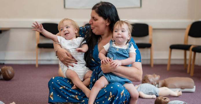 Lucy Robin and children